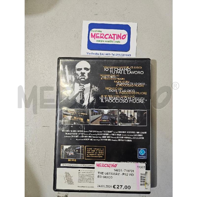 THE GETAWAY - PS2 VIDEO GIOCO  | Mercatino dell'Usato Modena 2