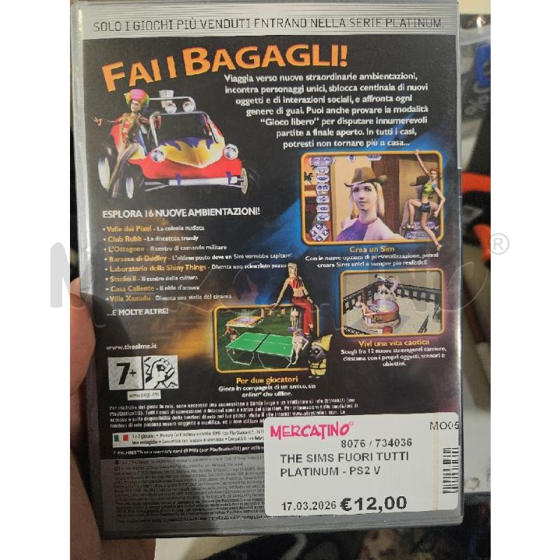 THE SIMS FUORI TUTTI PLATINUM - PS2 VIDEO GIOCO  | Mercatino dell'Usato Modena 2