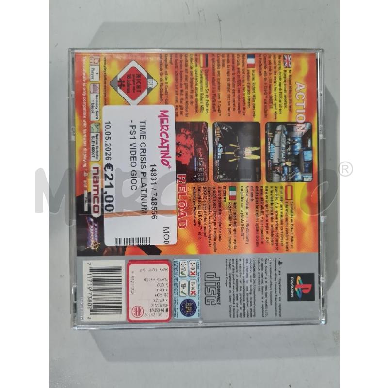 TIME CRISIS PLATINUM - PS1 VIDEO GIOCO  | Mercatino dell'Usato Modena 3