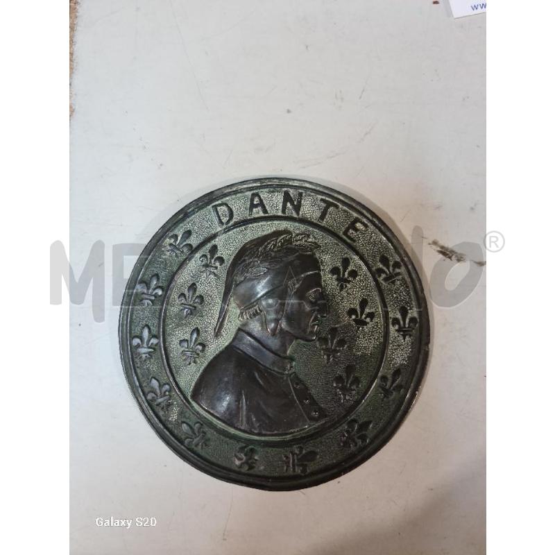 TONDO BRONZO DANTE 11CM | Mercatino dell'Usato Modena 1