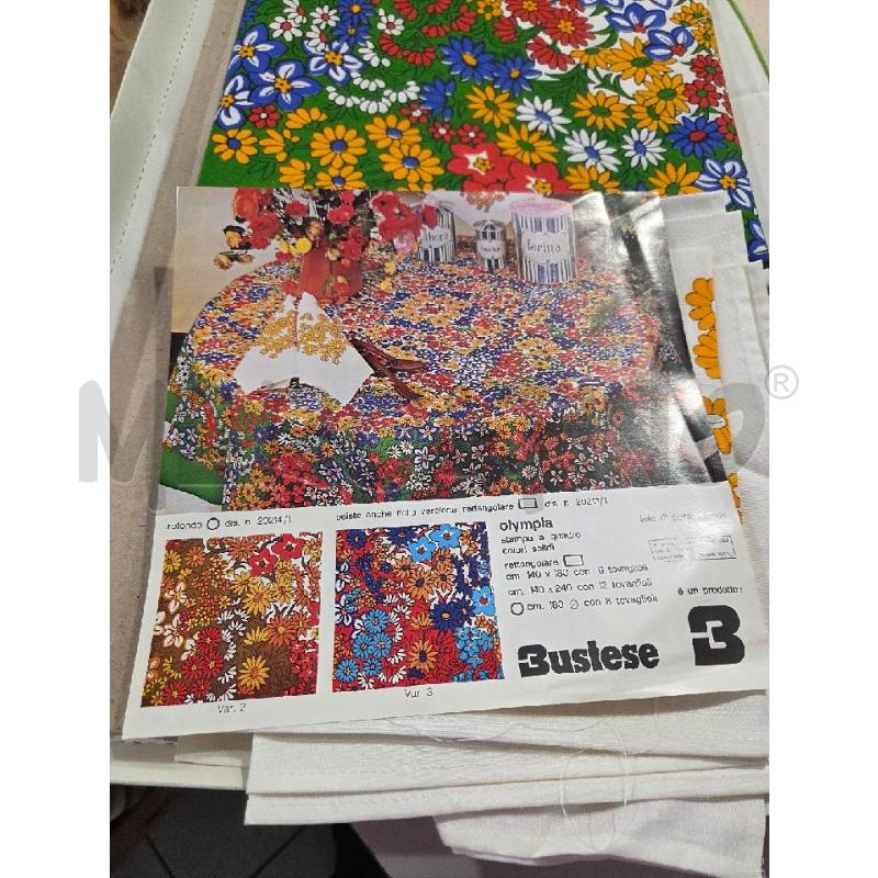 TOVAGLIA TONDA 8 TOV. FIORI MULTIC 180CM DIAM | Mercatino dell'Usato Modena 3