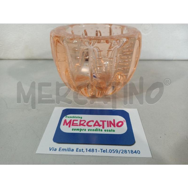 VASETTO MURANO AMBER 7X10CM | Mercatino dell'Usato Modena 1