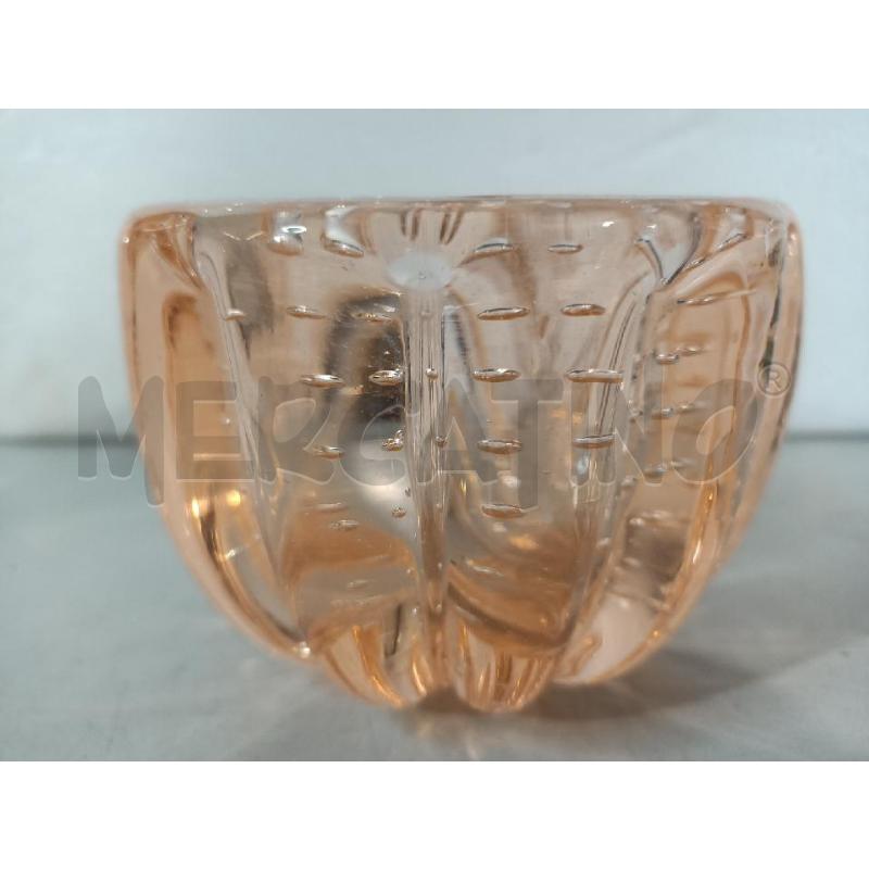 VASETTO MURANO AMBER 7X10CM | Mercatino dell'Usato Modena 3