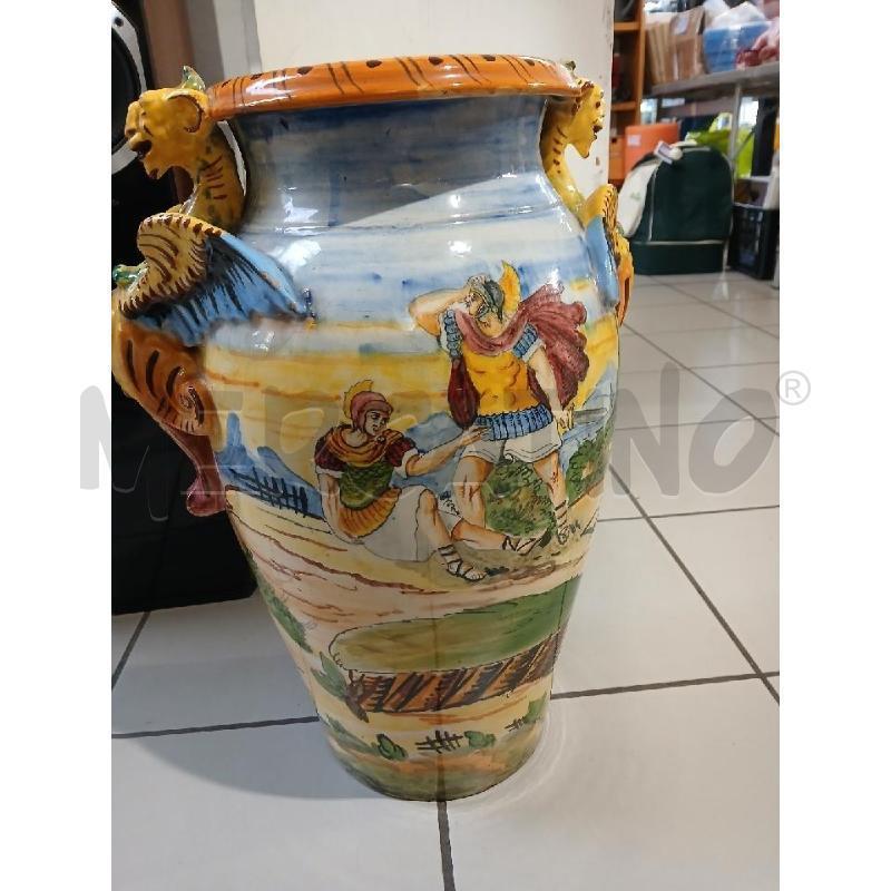 VASO ANFORA 51CM DIPINTA MANICI DRAGHI  | Mercatino dell'Usato Modena 3