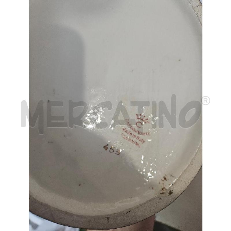 VASO CER. CAPODIMONTE BASSORILIEVI DIPINTI FILO ORO | Mercatino dell'Usato Modena 4