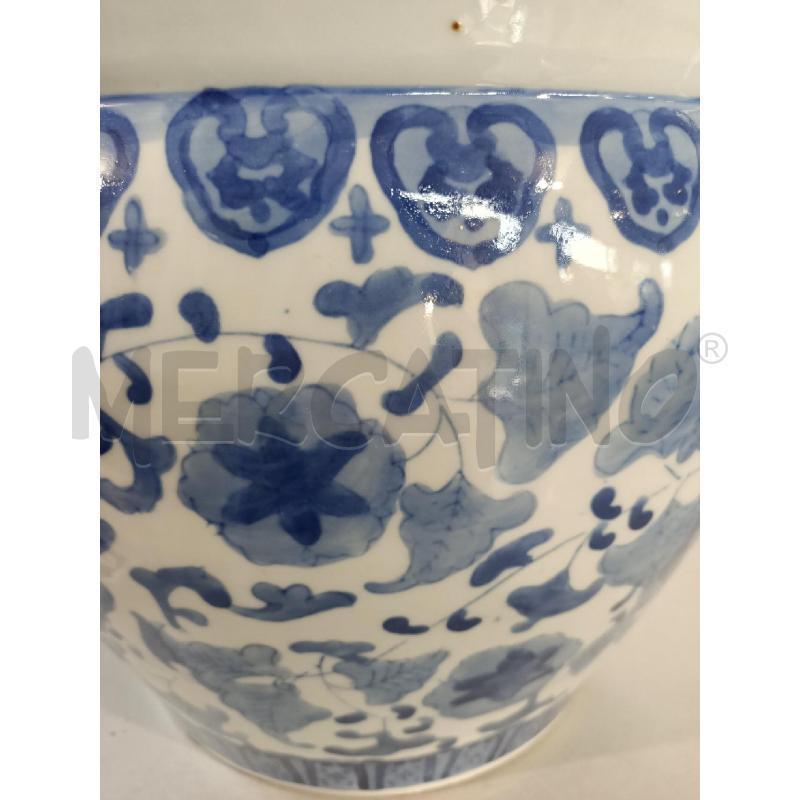 VASO CER. FISHBOWL 30CM BIANCA BLU | Mercatino dell'Usato Modena 5