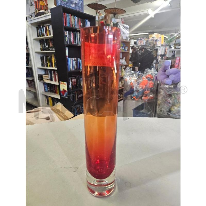 VASO CILINDRICO CRIST. BOLLA ROSSO | Mercatino dell'Usato Modena 2