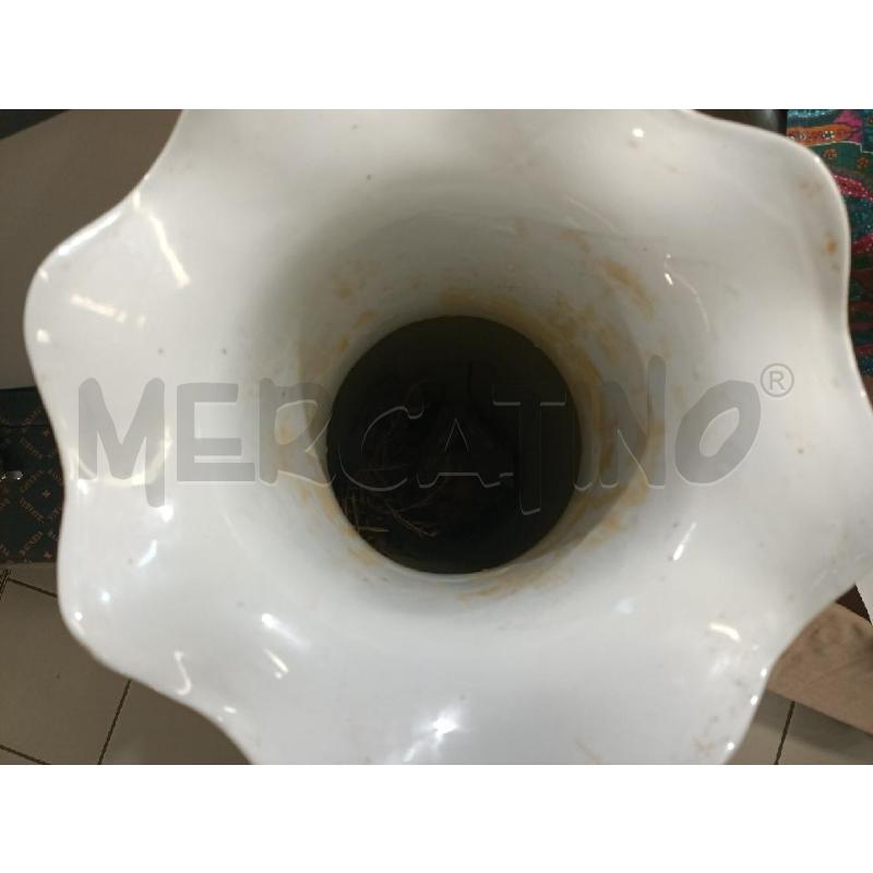 VASO CINESE FIORI 90CM + 20CM SUPPORTO LEGNO MANICI DORATI | Mercatino dell'Usato Modena 3