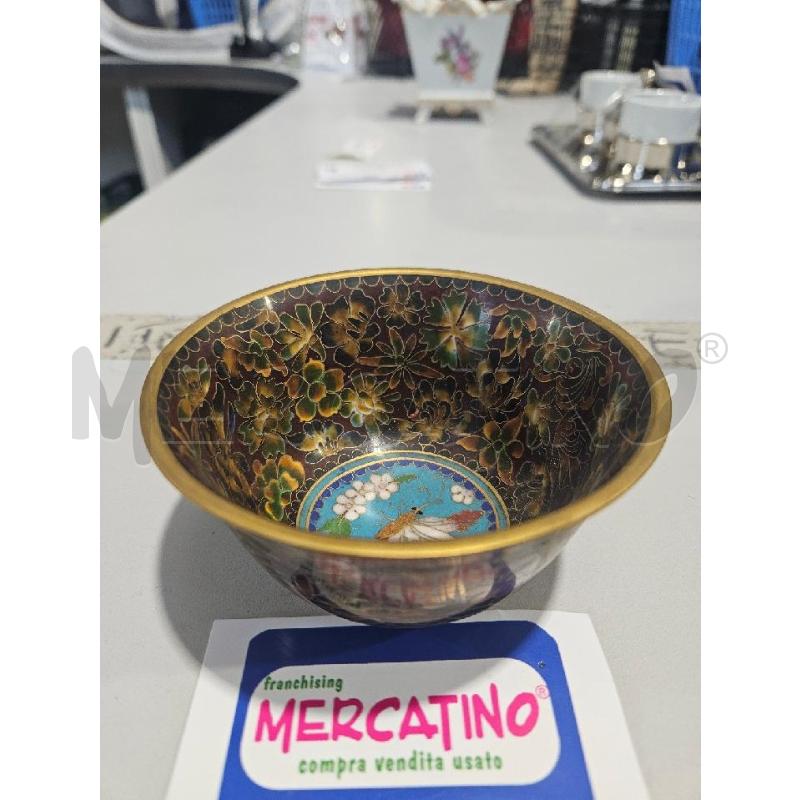 VASO CLOISONNE FIORI FARFALLA | Mercatino dell'Usato Modena 1