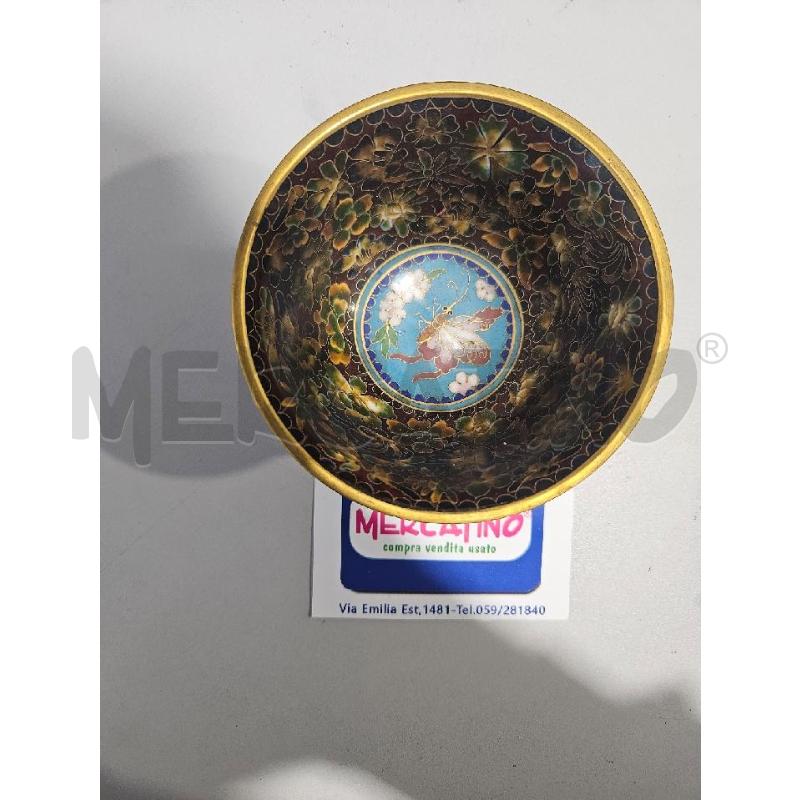 VASO CLOISONNE FIORI FARFALLA | Mercatino dell'Usato Modena 2