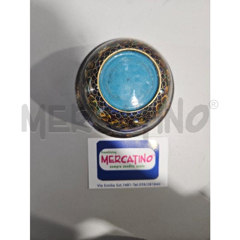 VASO CLOISONNE FIORI FARFALLA | Mercatino dell'Usato Modena 3