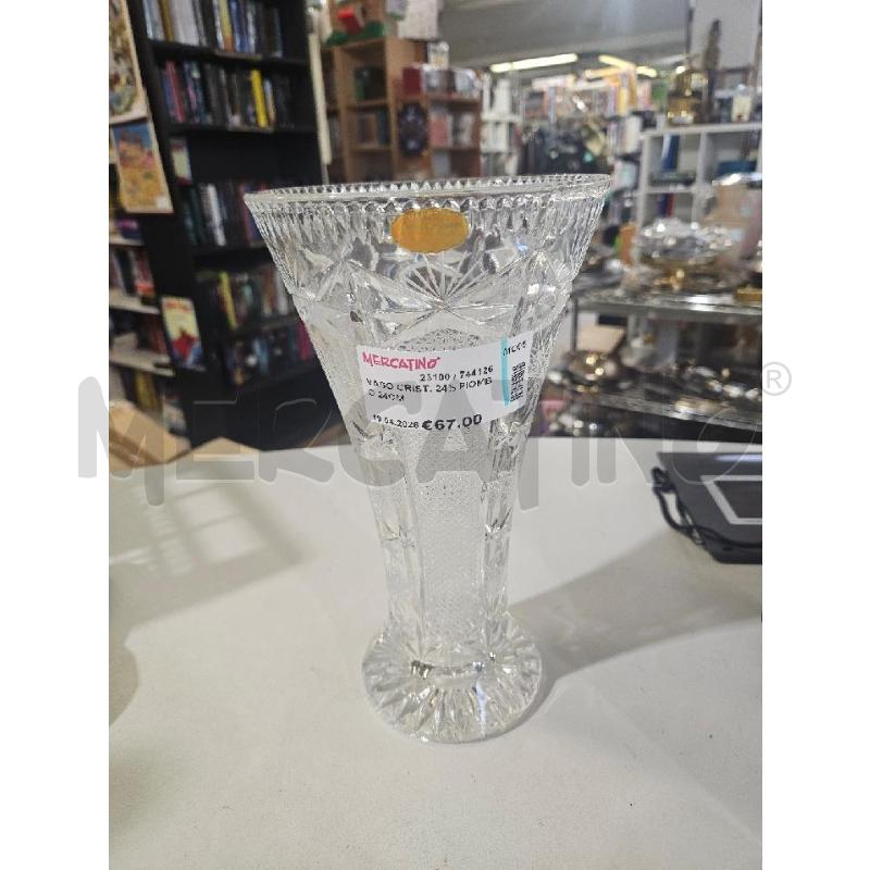 VASO CRIST. 24% PIOMBO 24CM | Mercatino dell'Usato Modena 1