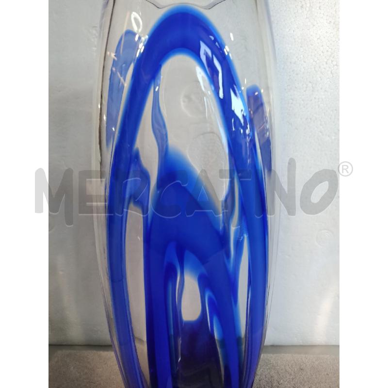 VASO CRISTALLO BHOMENIA DECORO BLU ADESIVO AJETO | Mercatino dell'Usato Modena 4