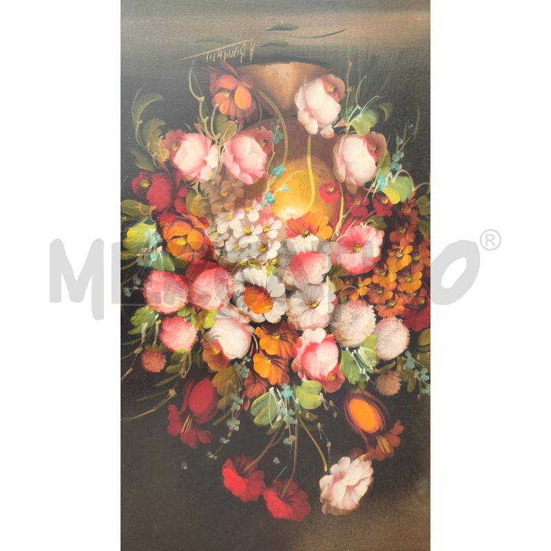 VASO DI FIORI 88X68CM CORNICE LEGNO DORATA | Mercatino dell'Usato Modena 2