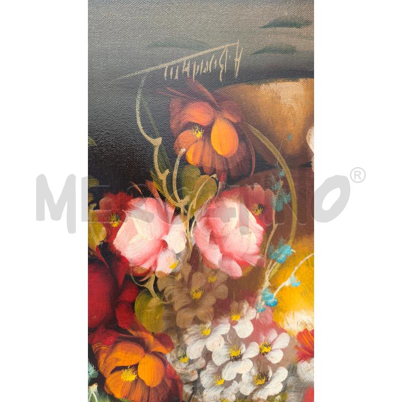 VASO DI FIORI 88X68CM CORNICE LEGNO DORATA | Mercatino dell'Usato Modena 4