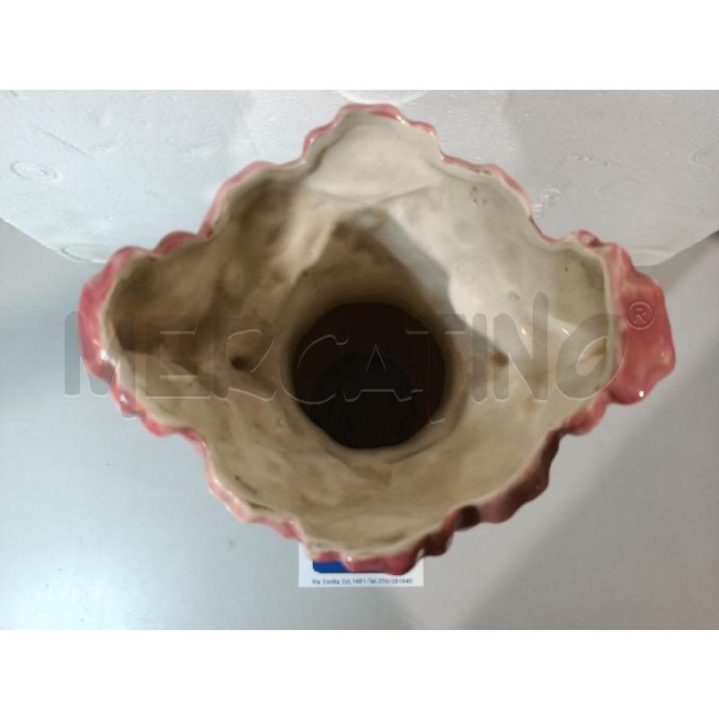 VASO FIORI CER. VERDE ROSA 28CM SBECCATO | Mercatino dell'Usato Modena 4