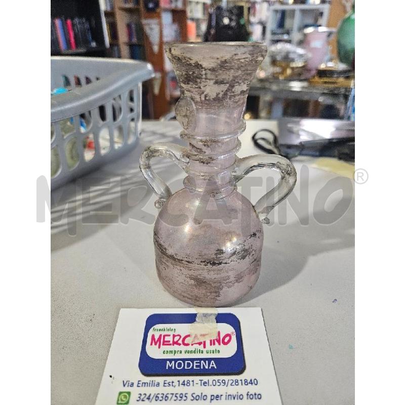 VASO MURANO IRIDESCENTE SCAVO | Mercatino dell'Usato Modena 1