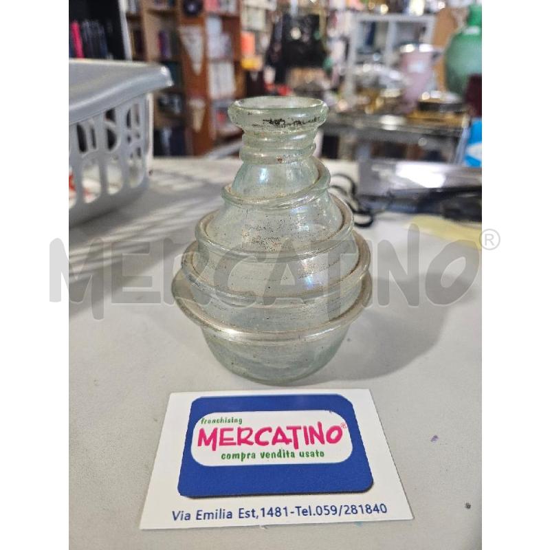 VASO MURANO IRIDESCENTE SCAVO | Mercatino dell'Usato Modena 1