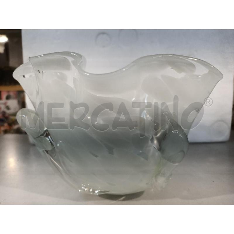 VASO MURANO MACCHIE BIANCHE 21X13CM | Mercatino dell'Usato Modena 4