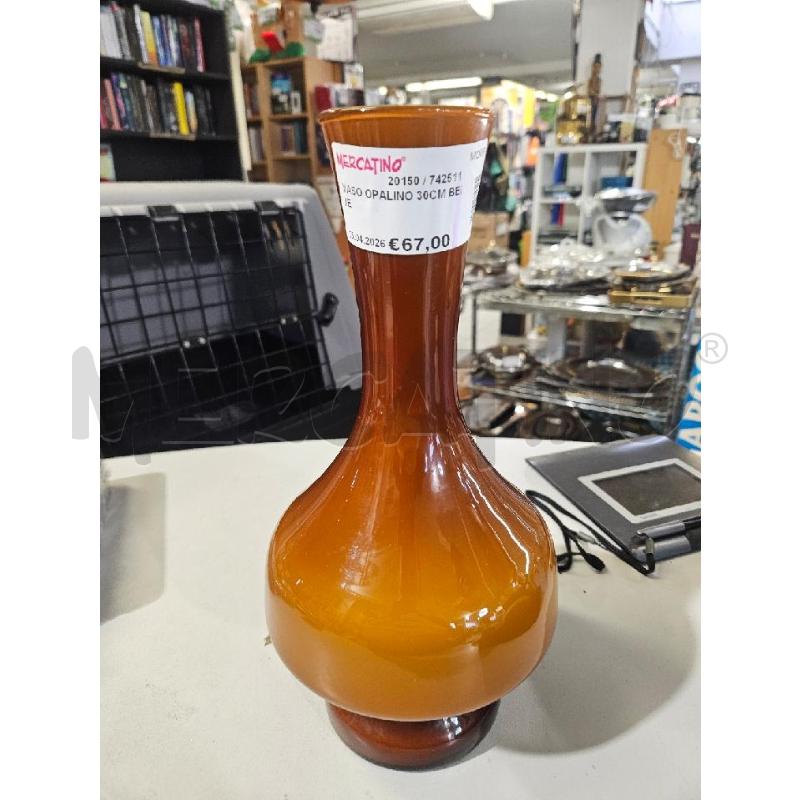 VASO OPALINO 30CM BEIJE | Mercatino dell'Usato Modena 1