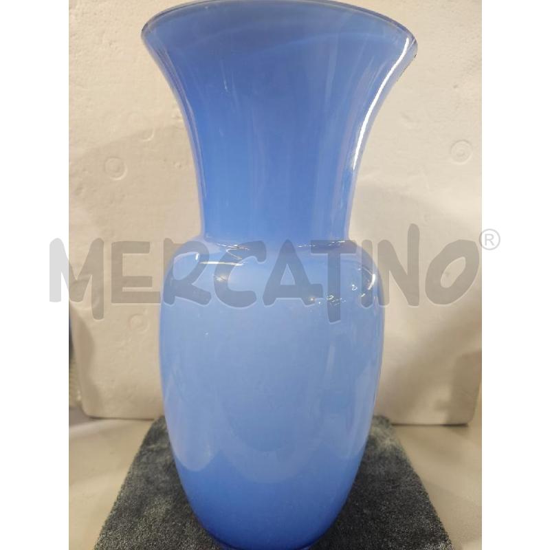 VASO OPALINO MURANO AZZURRO 33CM NASON | Mercatino dell'Usato Modena 2