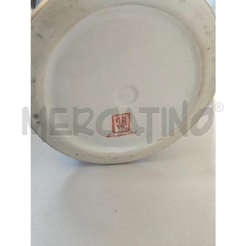 VASO PRCLL 46CM AZZURRO FIORI DIPINTI ORIENTALE | Mercatino dell'Usato Modena 5