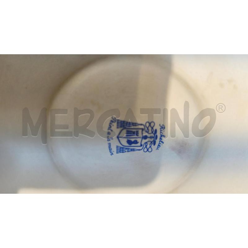 VASO PRCLL RICHELIEU 26X16CM FIORI BLU COBALTO DORATURA | Mercatino dell'Usato Modena 3