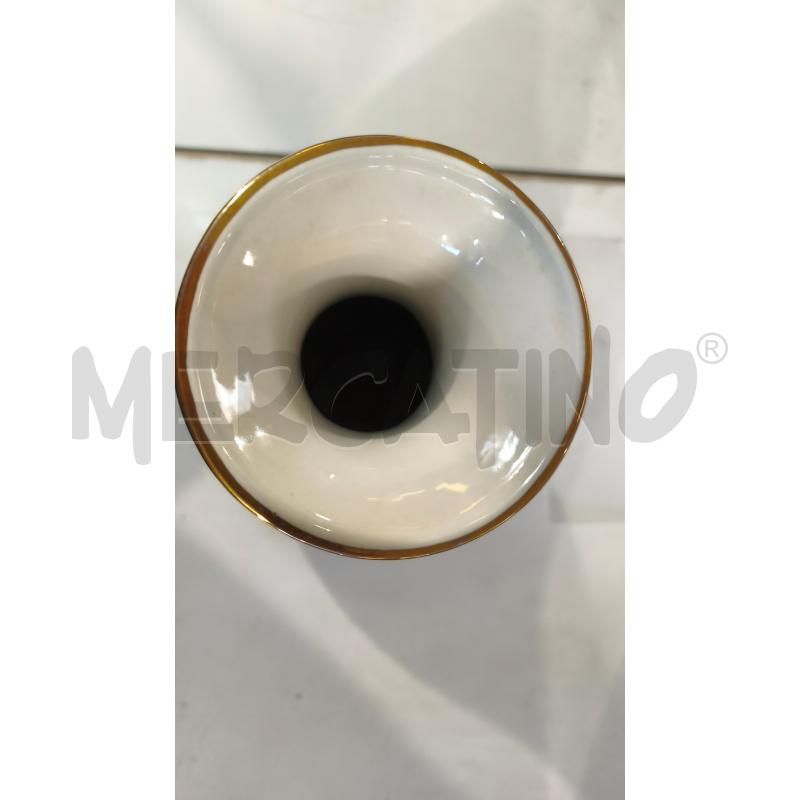 VASO PRCLL RICHELIEU 26X16CM FIORI BLU COBALTO DORATURA | Mercatino dell'Usato Modena 5