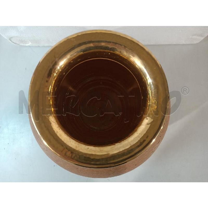 VASO TERRACOTTA BORDO DORATO | Mercatino dell'Usato Modena 2