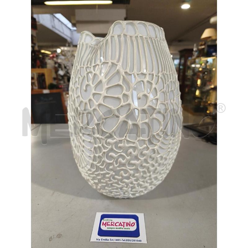 VASO VETRO DESIGN SILICON BIANCO | Mercatino dell'Usato Modena 1