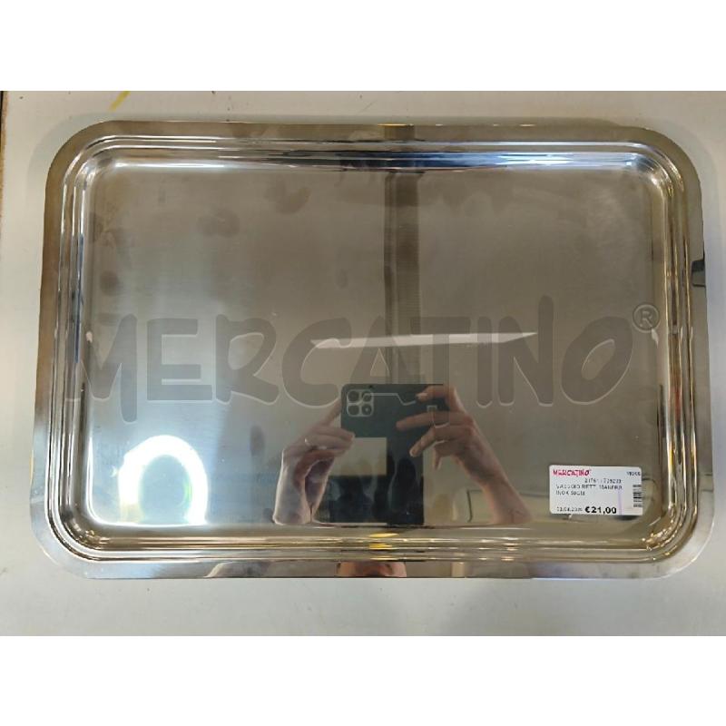 VASSOIO RETT. MANFRA INOX 50CM | Mercatino dell'Usato Modena 1