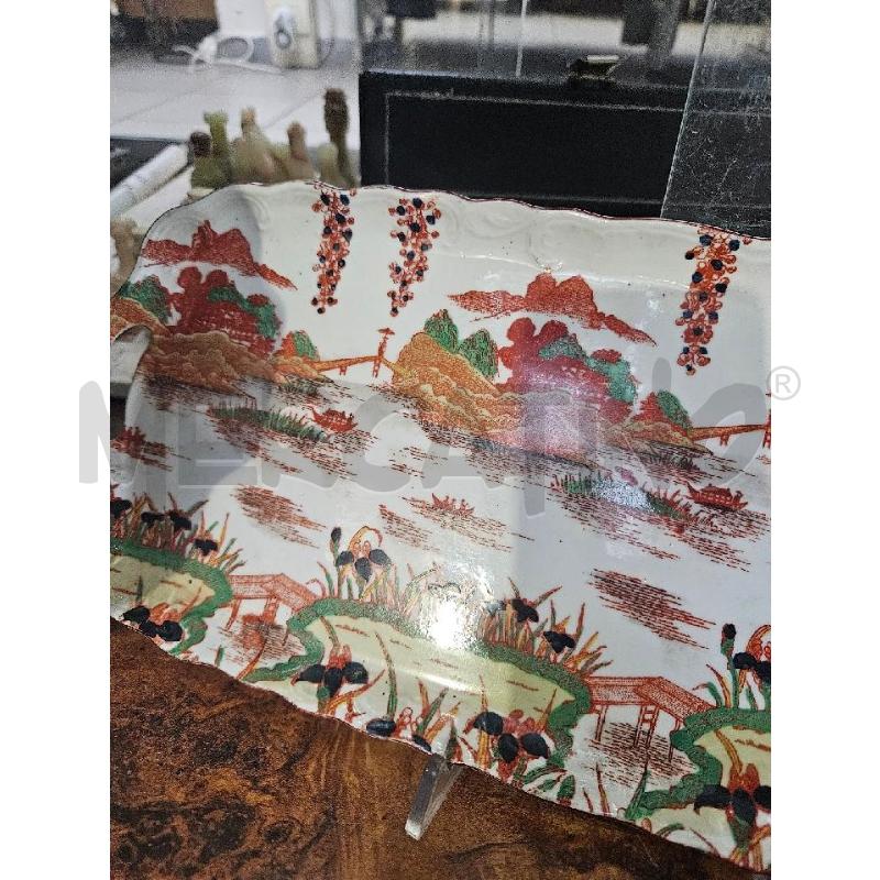VASSOIO RETT. PRCLL VICTORIA ORIENTALE CECHO SLOVAKIA 40X18CM | Mercatino dell'Usato Modena 3