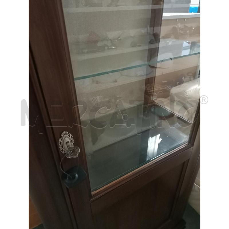VETRINA CLASSICA LEGNO 1 ANTA PIANI IN VETRO | Mercatino dell'Usato Modena 2