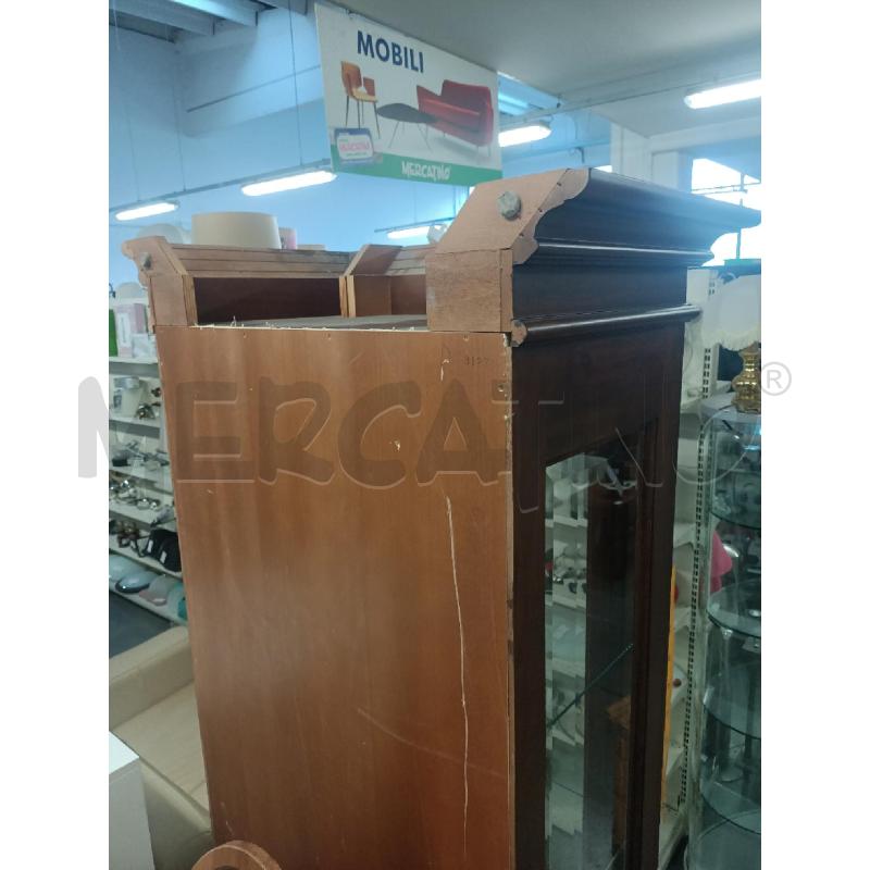 VETRINA CLASSICA LEGNO 1 ANTA PIANI IN VETRO | Mercatino dell'Usato Modena 4