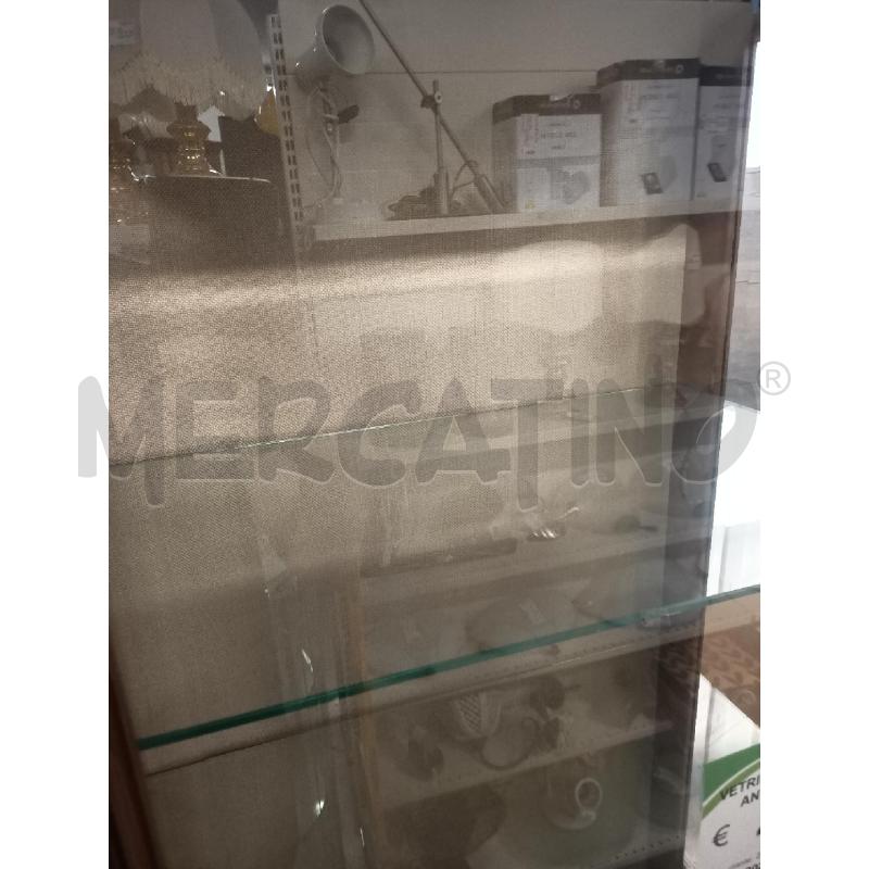 VETRINA CLASSICA LEGNO 1 ANTA PIANI IN VETRO | Mercatino dell'Usato Modena 5