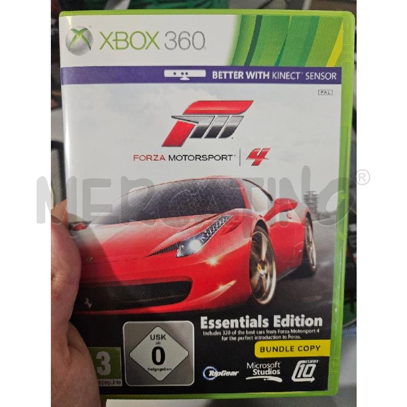VIDEOGIOCO FORZA MOTORSPORT 4 ESSENTIALS EDITION XBOX 360 | Mercatino dell'Usato Modena 1