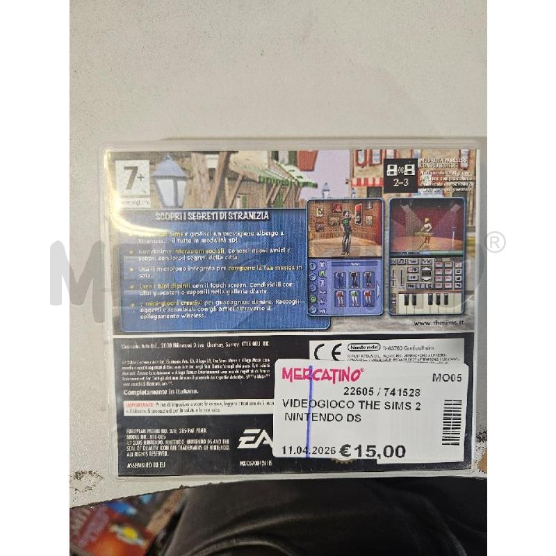 VIDEOGIOCO THE SIMS 2 NINTENDO DS  | Mercatino dell'Usato Modena 2