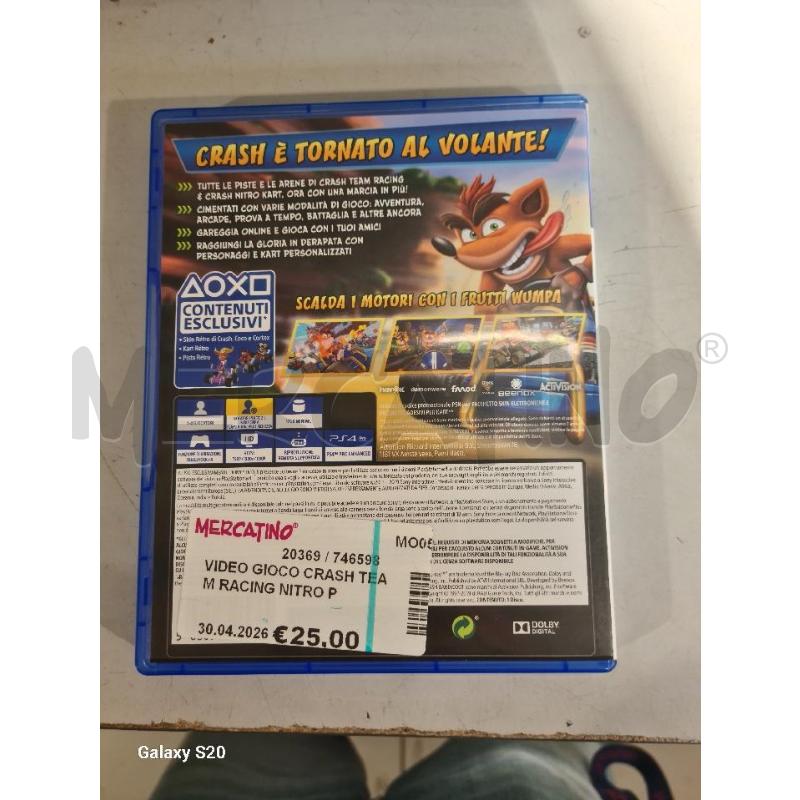 VIDEO GIOCO CRASH TEAM RACING NITRO PS4 | Mercatino dell'Usato Modena 3