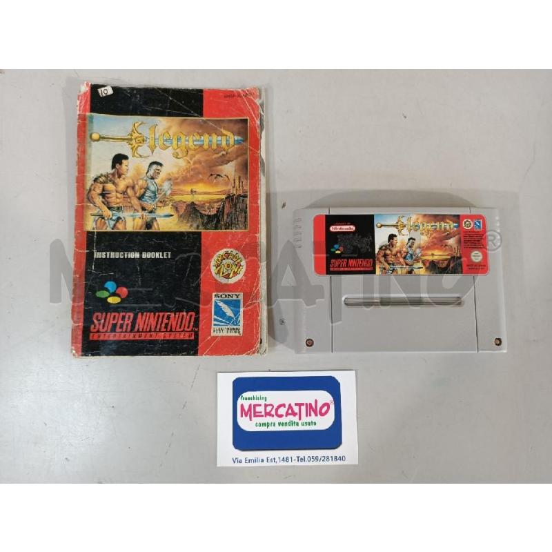 VIDEO GIOCO LEGEND SUPERNINTENDO +LIBRETTO | Mercatino dell'Usato Modena 1