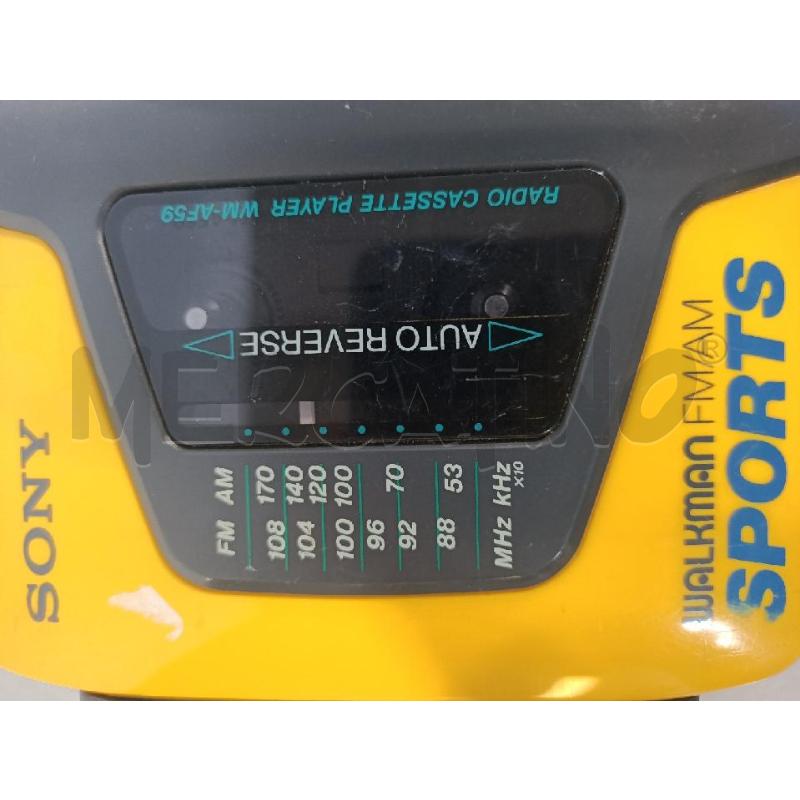 WALKMAN SPORTS SONY WM-AF59 GIALLO | Mercatino dell'Usato Modena 5