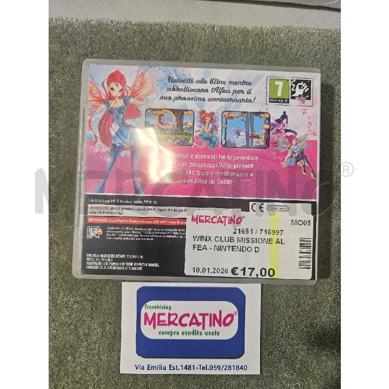 WINX CLUB MISSIONE ALFEA - NINTENDO DS VIDEO GIOCO  | Mercatino dell'Usato Modena 2