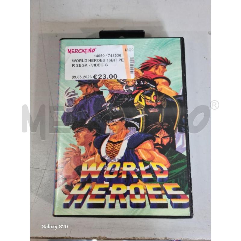 WORLD HEROES 16BIT PER SEGA - VIDEO GIOCO  | Mercatino dell'Usato Modena 1
