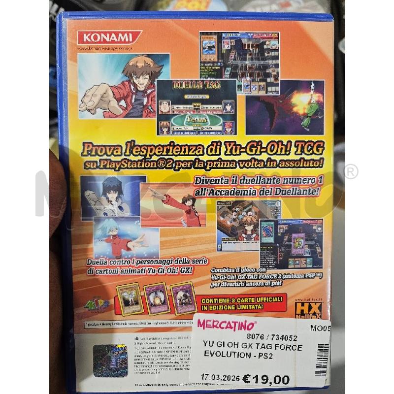 YU GI OH GX TAG FORCE EVOLUTION - PS2 VIDEO GIOCO  | Mercatino dell'Usato Modena 2