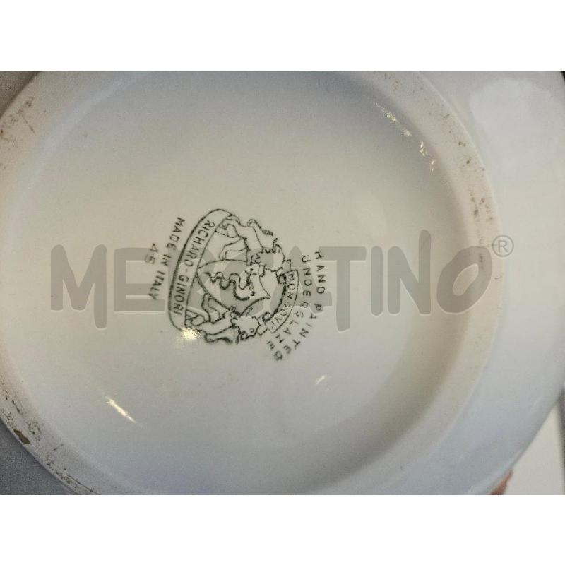 ZUPPIERA CER. GINORI FIORI VERDI MARRONE CAVILLATURE | Mercatino dell'Usato Modena 3