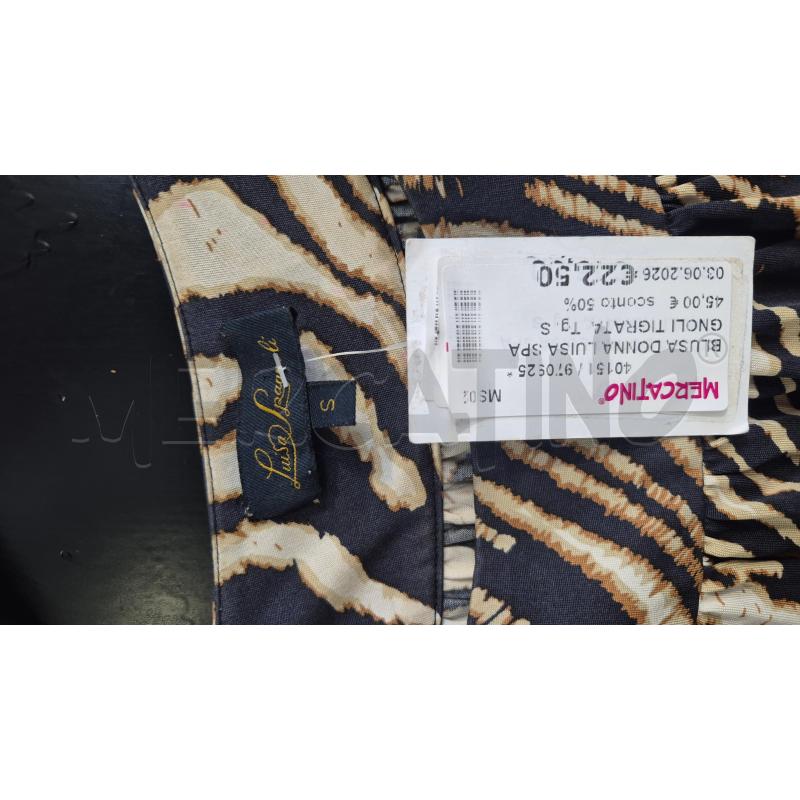 BLUSA DONNA LUISA SPAGNOLI TIGRATA | Mercatino dell'Usato Carrara 2
