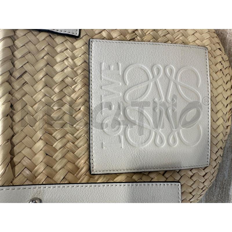 BORSA DONNA LOEWE PAGLIA E PELLE BIANCA  | Mercatino dell'Usato Carrara 2