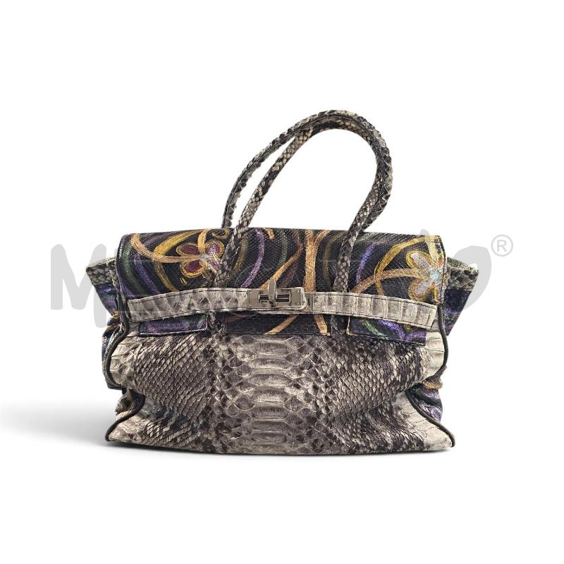 BORSA DONNA PELLE PITONE GRANDE | Mercatino dell'Usato Carrara 1