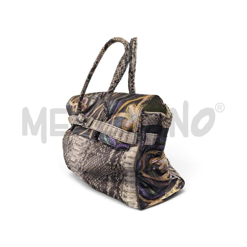 BORSA DONNA PELLE PITONE GRANDE | Mercatino dell'Usato Carrara 2