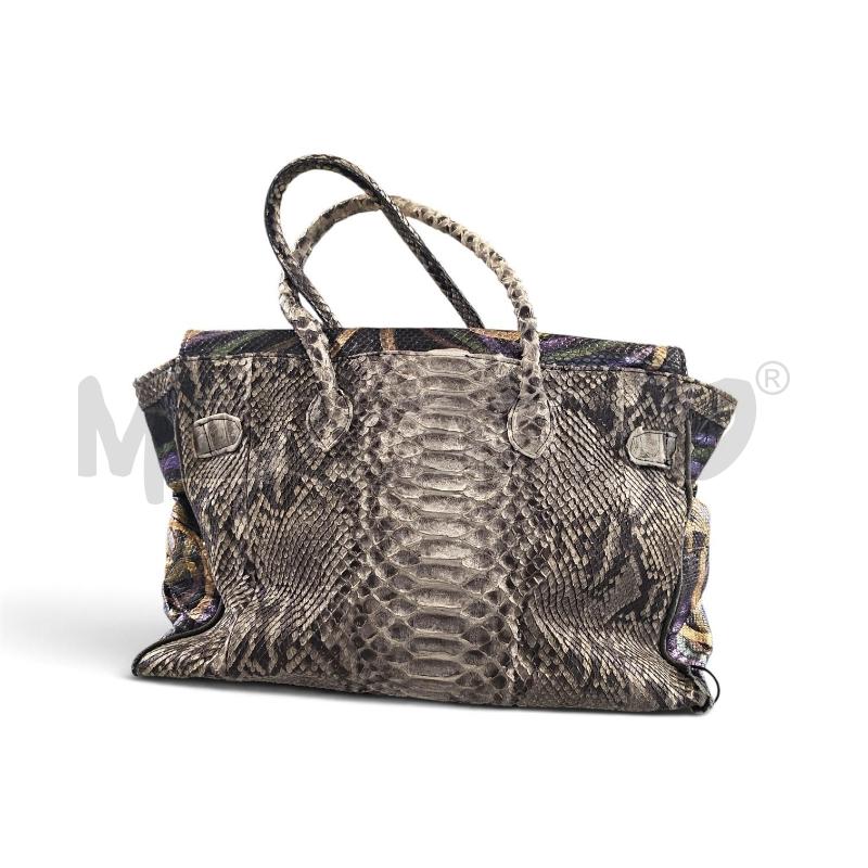 BORSA DONNA PELLE PITONE GRANDE | Mercatino dell'Usato Carrara 3