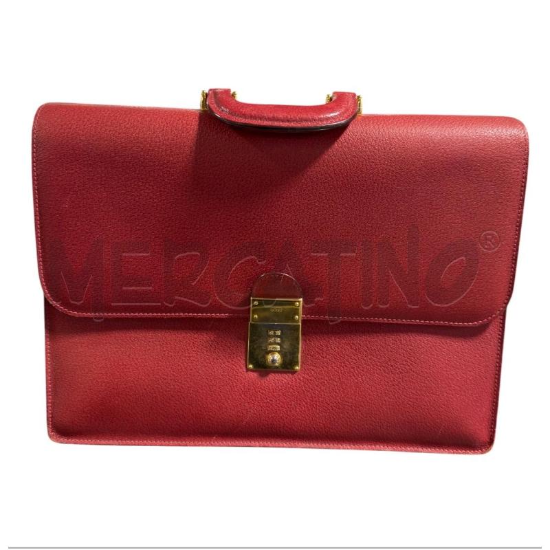 BORSA PELLE CARTELLA GUCCI ROSSA | Mercatino dell'Usato Carrara 1